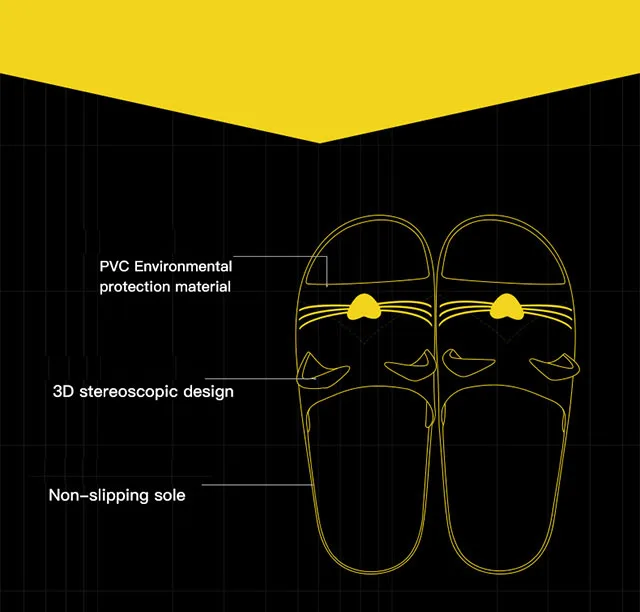 Летние женские тапочки с милым мультяшным котом; Домашние тапки-шлепанцы для ванной; Вьетнамки; мягкая обувь домашние тапки