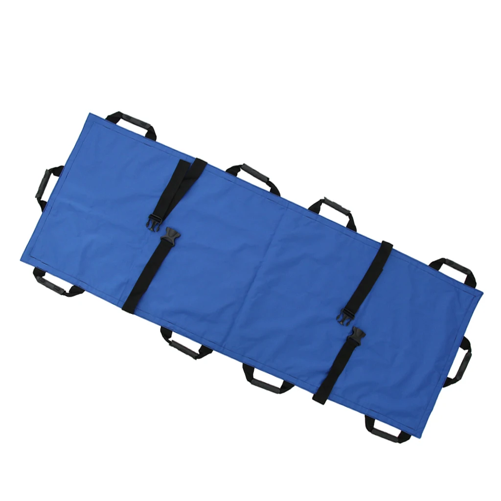 Foldable Canvas Stretcher Emergency Rescue Litter + Bag Kit for Patient Transferring