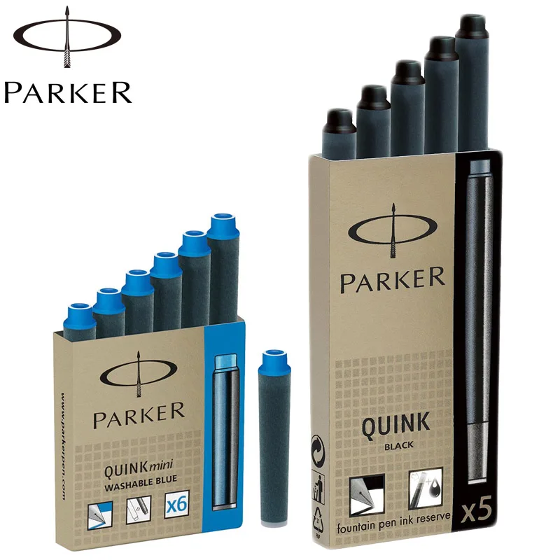 

Original ink cartridges ink refill fountain pen Quink / Quink mini ink black washalbe blue 3 colors for parker