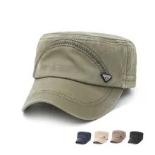 LCPEO модная мужская военная шапка Весенняя новая Солнцезащитная шляпа ретро промытая плоская кепка