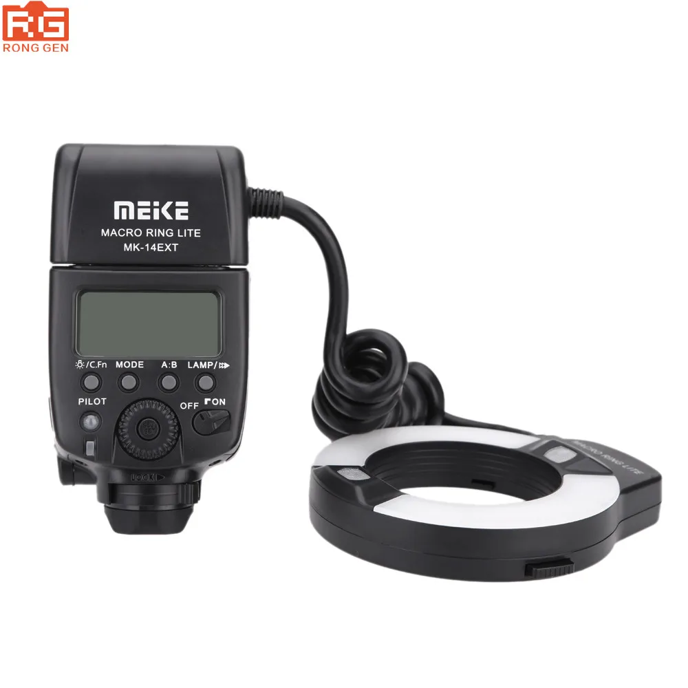 Meike MK 14EXT Macro E TTL Ring Flash Speedlite with LED AF Assist Lamp
