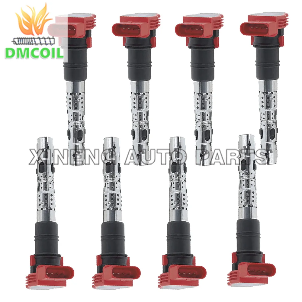 8 PCS ORIGINAL QUALITY IGNITION COIL FOR VW AUDI A4 A6 A8 Q7 PHAETON B6