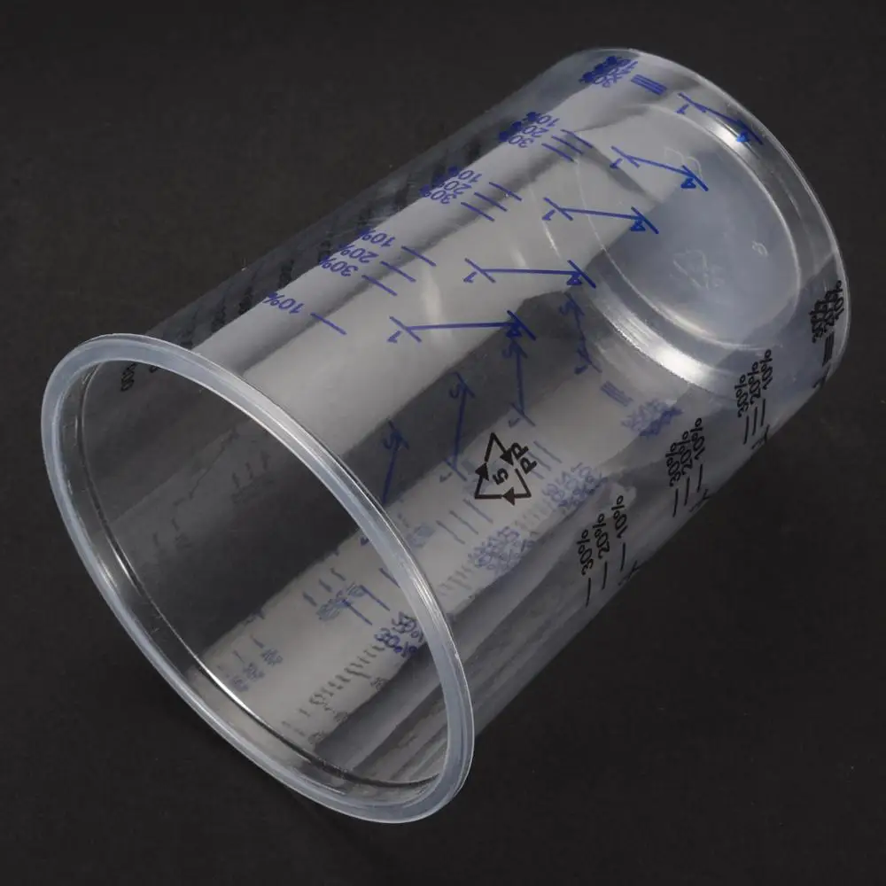 

600ml Paint Mixing Cups Paint Mixing Calibrated Cup Plastic Mixing Pots For Accurate Mixing of Paint and Liquids