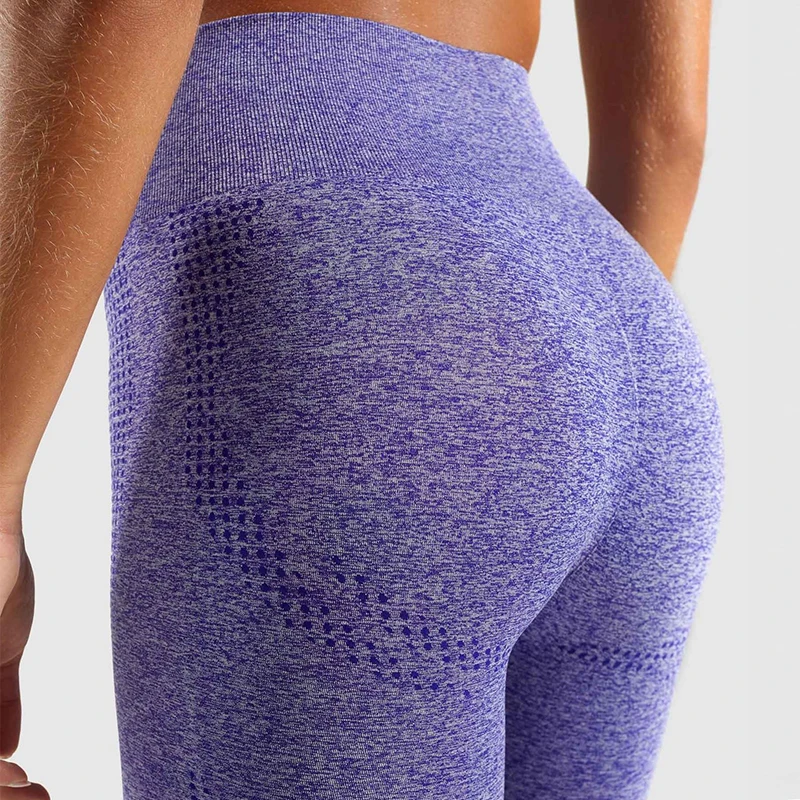 

NORMOV Fashion Sexy Seamless Leggings Women Fitness Knitted Leggins Leggings Activewear High Waist Workout Leggings Femme