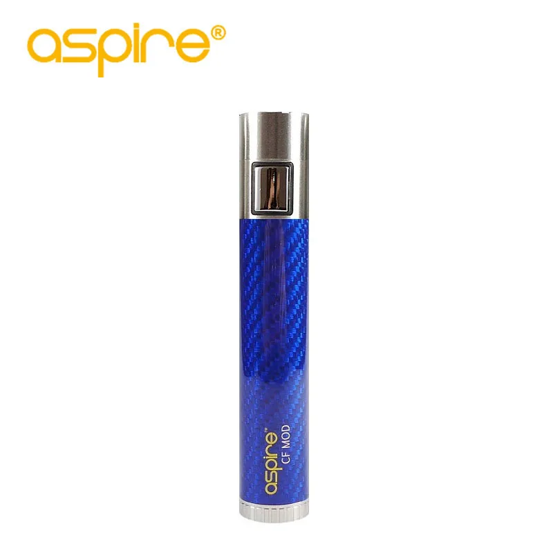 Электронная сигарета мод Специальное предложение Vape устройство aspire CF батарея пружинный разъем 510 углеродное волокно трубка подходит Nautilus танк - Цвет: Синий