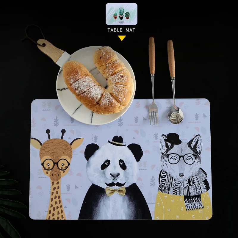 ديكور المنزل تحديد الموقع 45*30 سنتيمتر طاولة مقاومة للمياه حصيرة عازل للحرارة سادة الإبداعية تحديد الموقع المطبخ عاء إبريق قهوة سادة المائدة ...