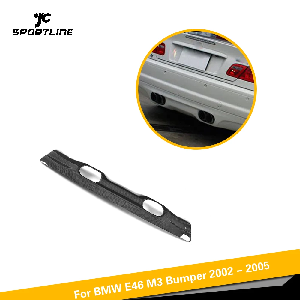 Углеродного волокна заднего бампера для губ Диффузор для BMW E46 M3 бампера 2002-2005