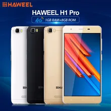 Haweel H1 Pro 1 ГБ + 8 ГБ смартфон 4 г LTE 5.0 дюймов Android 6.0 MTK6735 Quad Core 1.2 ГГц Dual SIM телефона 1280*720 P марки телефона