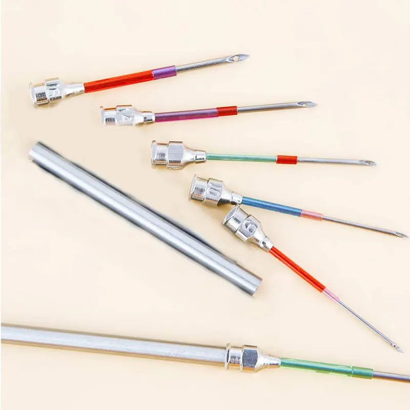 Kaufen LMDZ 15 Pcs Stickerei Stitching Schlag Nadeln Set Stossen Kreuz Stich Werkzeuge Häkeln Stricken Kunst Handmaking Nadeln mit Gewinde