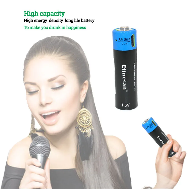 2 шт./лот Etinesan 1 5 V AA 1875 mwh литий полимерные ионные аккумуляторы|rechargeable battery|battery abattery