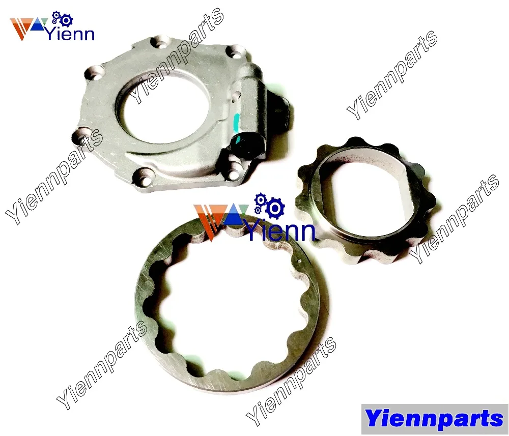 Для Yanmar 4TNV88 масляный насос Внутренний ротор 19802-32111 внешний ротор 19802-32120 Вт/крышка насоса подходит 4TNV88C запчасти дизельного двигателя