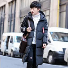 Зимняя мужская длинная куртка мужские парки мужские утепленные теплые Повседневный свободный свитер пальто с капюшоном мужские высокого качества большие размеры пальто M-5XL