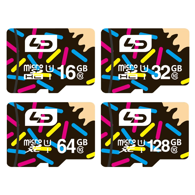 LD Micro SD карта 32 Гб класс 10 16 Гб/64 Гб/128 Гб класс 10 UHS-1 8 Гб класс 6 Карта памяти флэш-карта памяти для камеры планшета