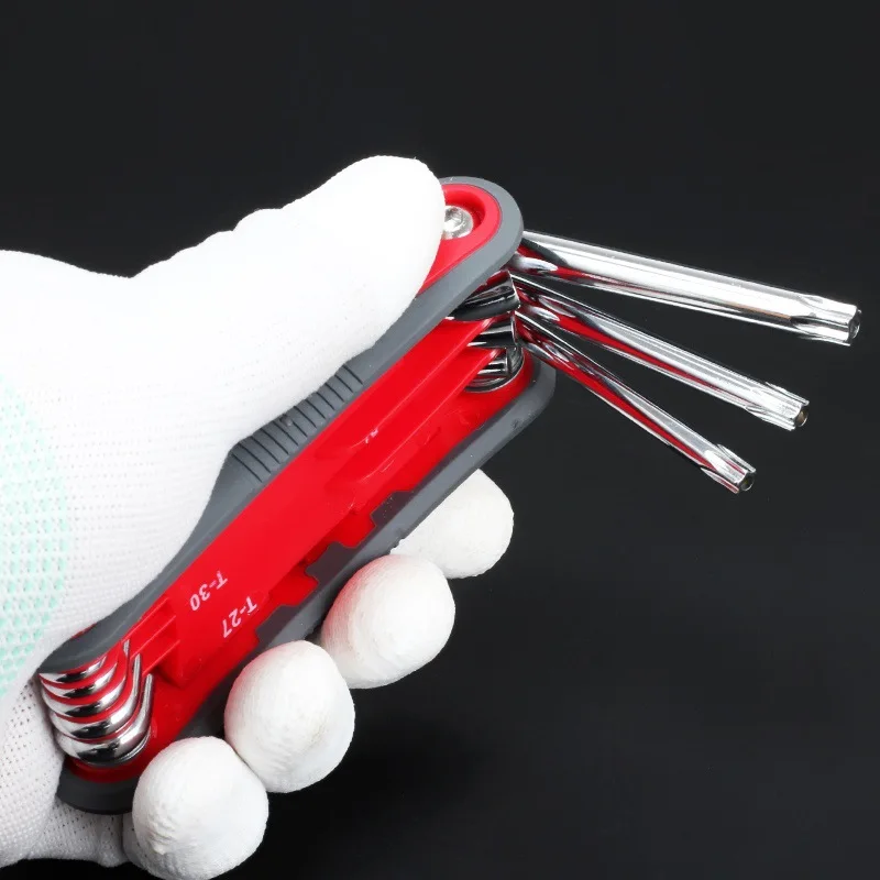 Buy 8 In 1 T9 T40 Torx Allen Wrench Folding