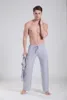 Pantalones de dormir informales para hombre, ropa de dormir suave y cómoda, pantalones para el hogar XL, pijama con cordones, ropa de salón suelta ► Foto 3/6