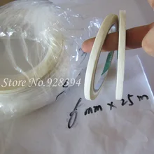 5x 6 мм* 25 м кремово-белый бумажная Клейкие ленты хорошо для пальцев Лаки для ногтей Живопись украшения