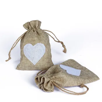 

12Pcs New Year Goodie Bags Party Favor Bags Gift Jewelry Gift Linen Cotton Drawstring Bag Wedding Favors Candy Pouches
