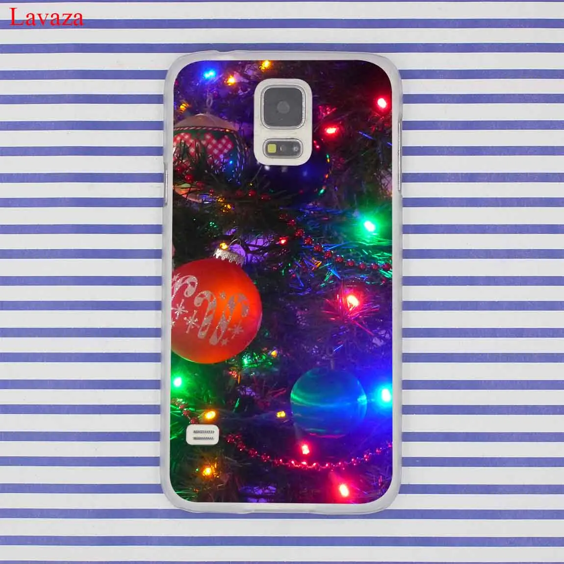 Чехол с новогодней елкой и снегом для Samsung Galaxy S20 Ultra S10E S10 Lite S6 S7 Edge S8 S9 Plus A51 A71 A81