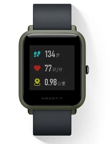 Умные часы Huami Amazfit Bip, глобальная версия, gps, Gloness, умные часы, умные часы, 45 дней в режиме ожидания для телефона MI8 IOS - Цвет: green