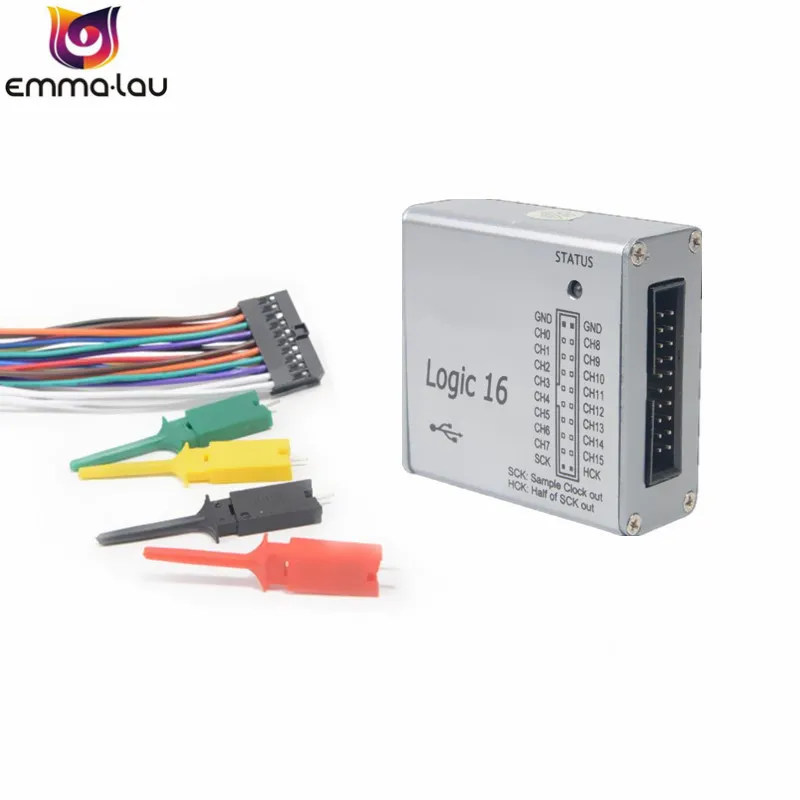 2018 Latest USB Logic Analyzer 100M Max Sample Rate 16 Channel ARM/FPGA Debug Tools Support