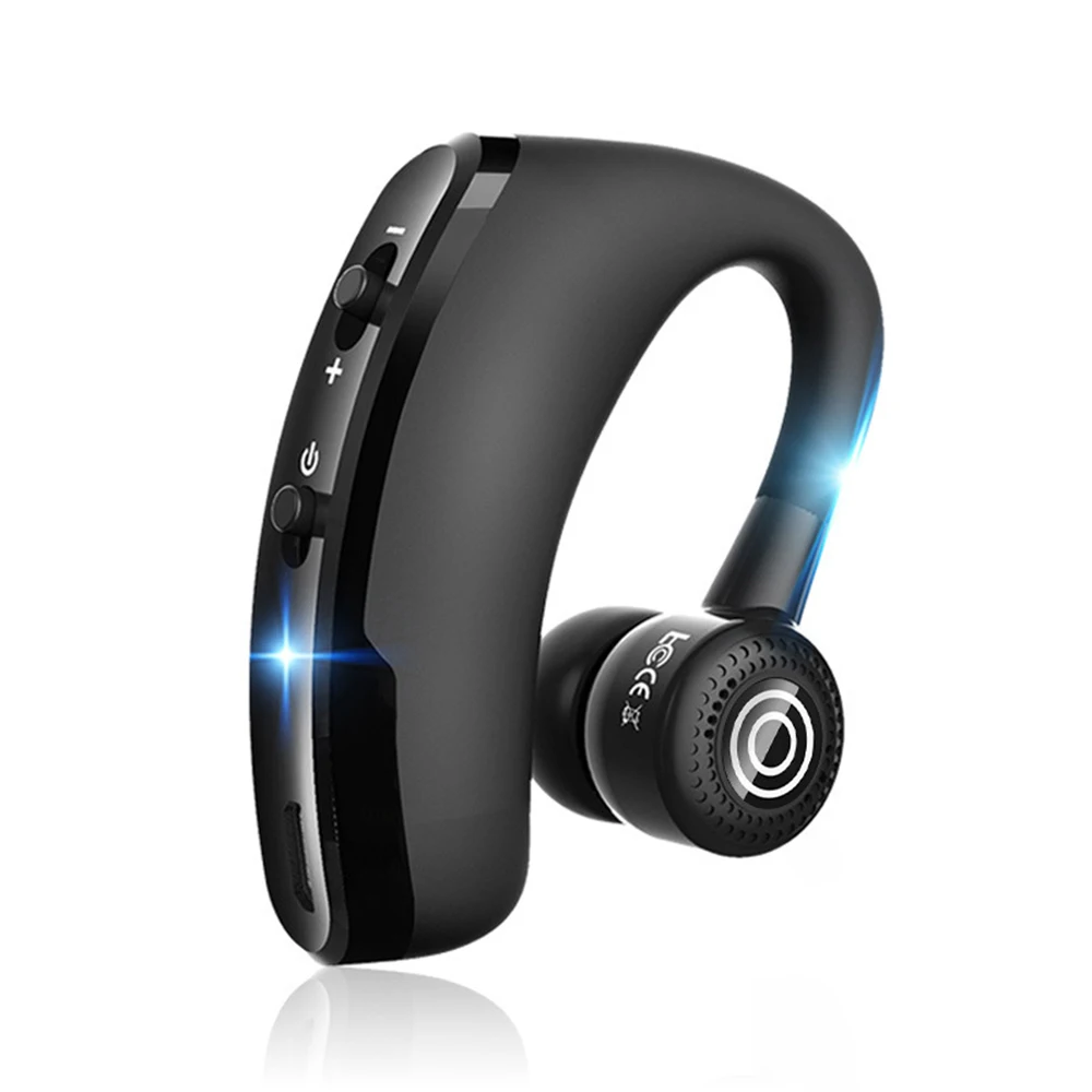 V9 Бизнес Беспроводная Bluetooth гарнитура Hands-free Висячие Наушники Bluetooth с управлением шумом с микрофоном движения водителя