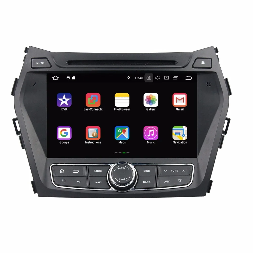 Cheap Quad core Android 8.1 Car DVD Multimedia Player for Hyundai IX45 Santa Fe 2013 2014 2GB RAM GPS Radio Bluetooth WIFI 16GB ROM 1