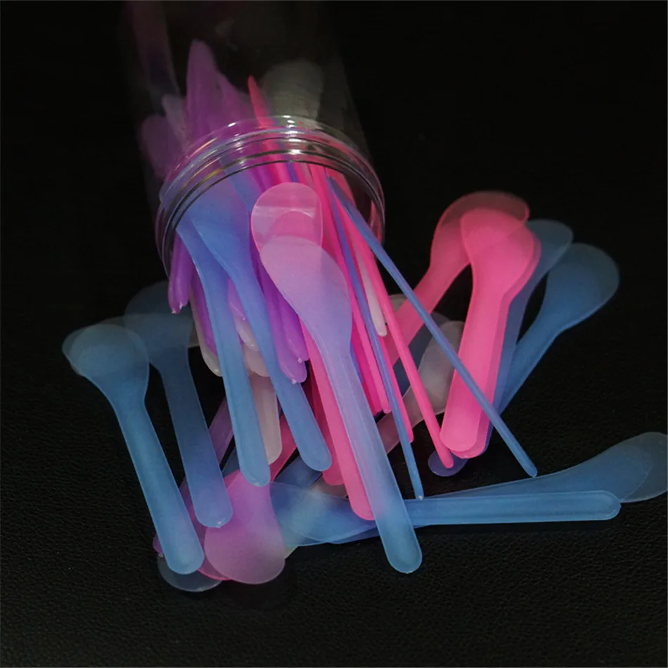 

72Pcs Disposable Plastic Colorful Tattoo Spatula Tongue Depressor for Tattoo Vaseline permanent makeup accesories tattoo Supply