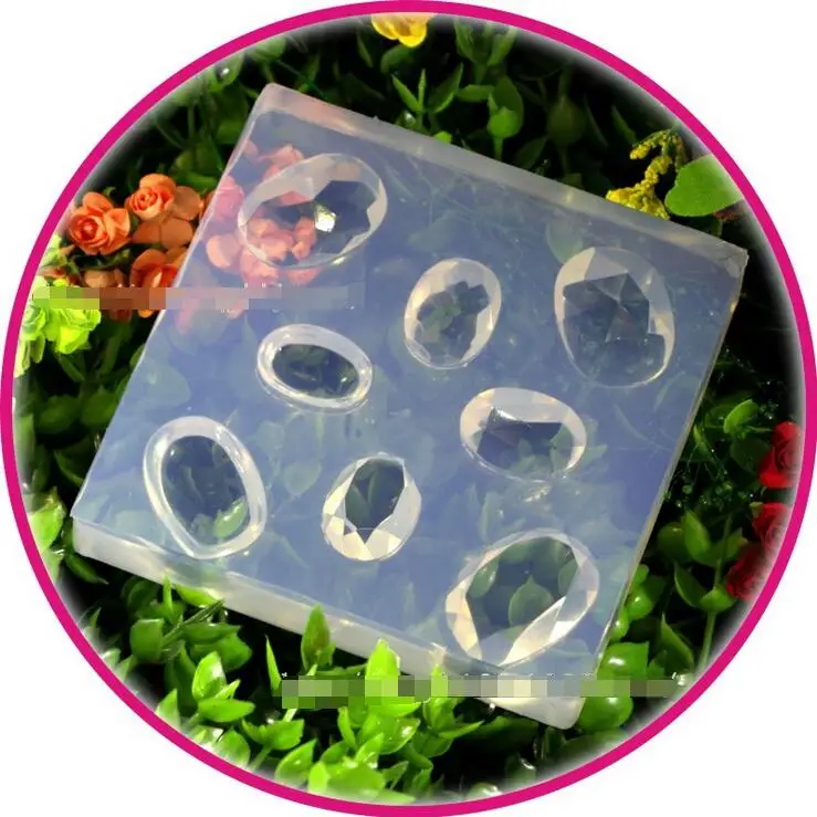 

2017 Porcelain necklace bracelet gem drop mold transparent Epoxy Resin Jewelry Pendant Bracelet Making resin molds for jewelry