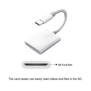 

USB-C to SD Card Reader USB-C Type C Adapter for iPad Pro Huawei P20 lite Pro Nova 3 4 Galaxy S9 S8 S10Plus SD Card USB C Reader