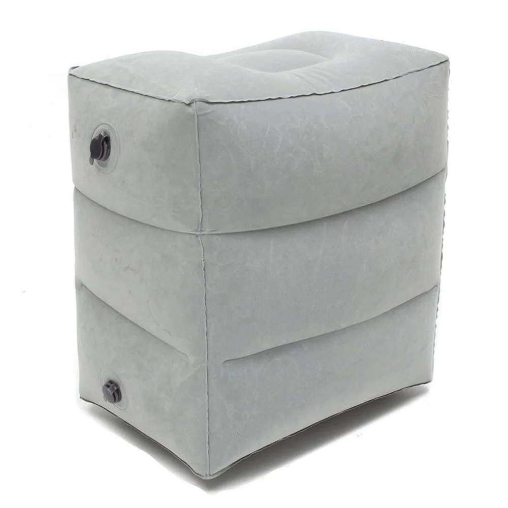 

Portable Inflatable Foot Rest Pad Footrest Air Cushion Pillow 3 Layers Travel Home Office