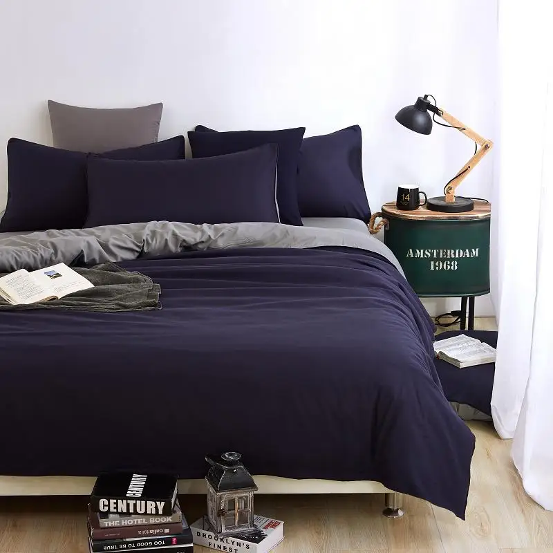 Doppelseitigen einsatz 2018 frühling bettwäsche set Kurze stil bett bettwäsche 5 größe zebra streifen bettlaken Mikrofaser gebürstet bett gesetzt bettwäsche Günstig