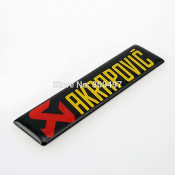 

Newest 3D Car Styling Aluminum Glue Decal Car Trunk Emblem Car Accessories Adhesive Badge for Akrapovlc