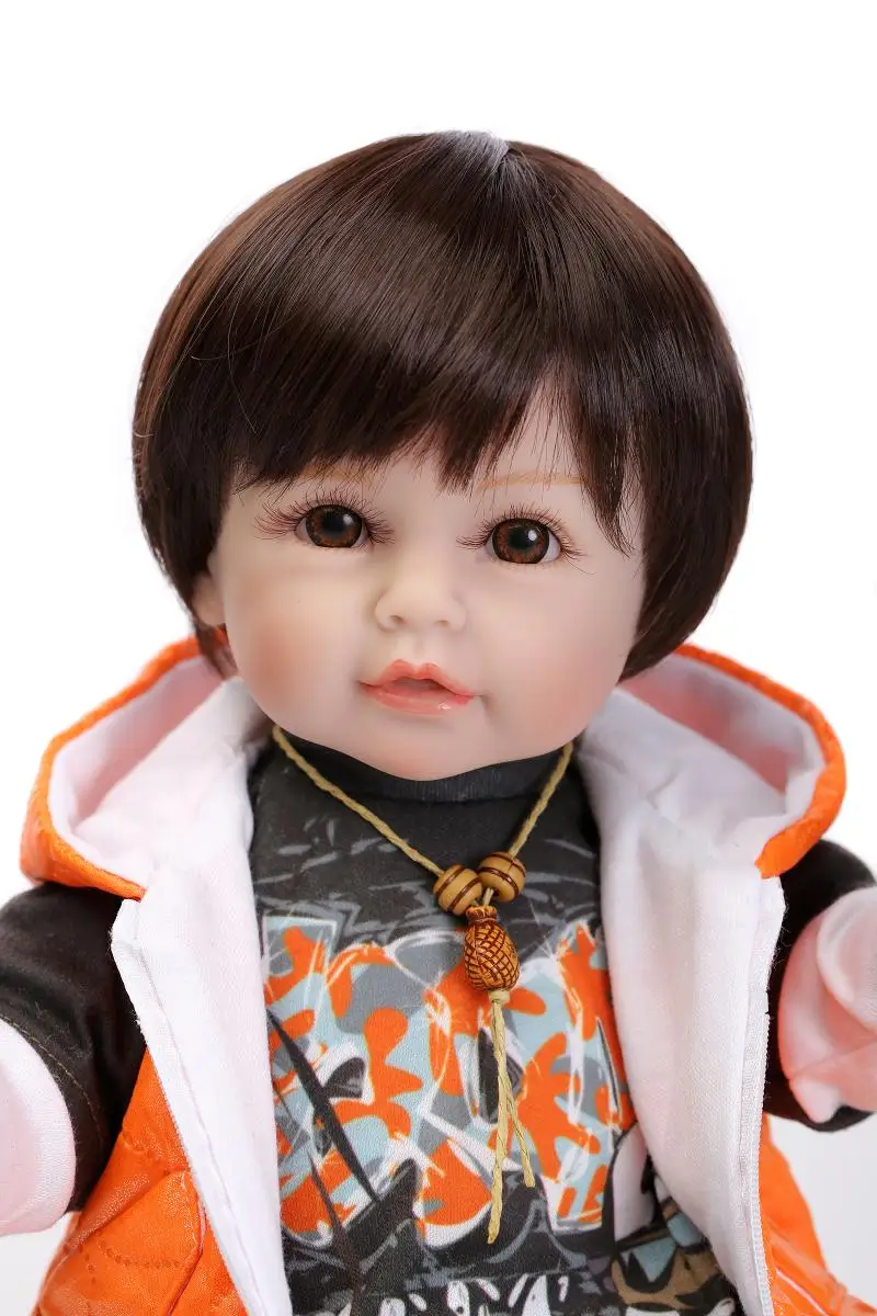 

52CM Realistic silicone boy reborn dolls with clothes baby alive boneca children toys birthday gift