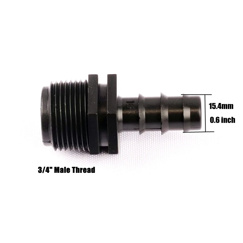 Соединительный колючий шланг NuoNuoWell 5 шт. 3/4 дюйма 16 мм|hose connector|irrigation connectormale hose