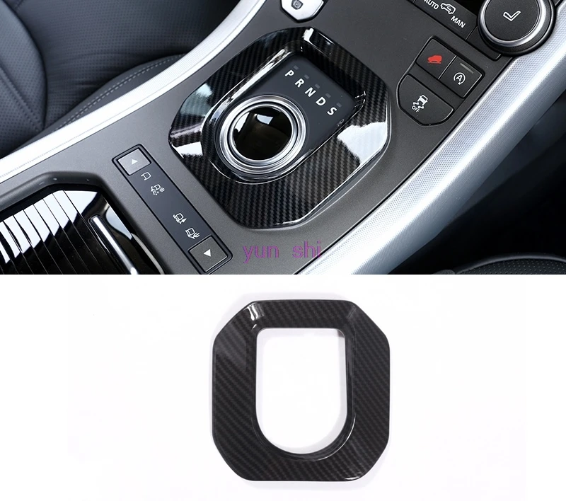 Car Gear Shift Decoration Frame Trim Covers Resemble Carbon Fiber Car-styling For 2014-2017 Land Range Rover Evoque Accessories