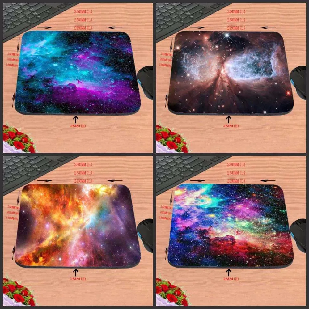 

Mairuige Customized Mouse Pad Colorful Beautiful Planets In Space Computer Notebook Logo Printing Mouse Pad Soft Rubber Mat
