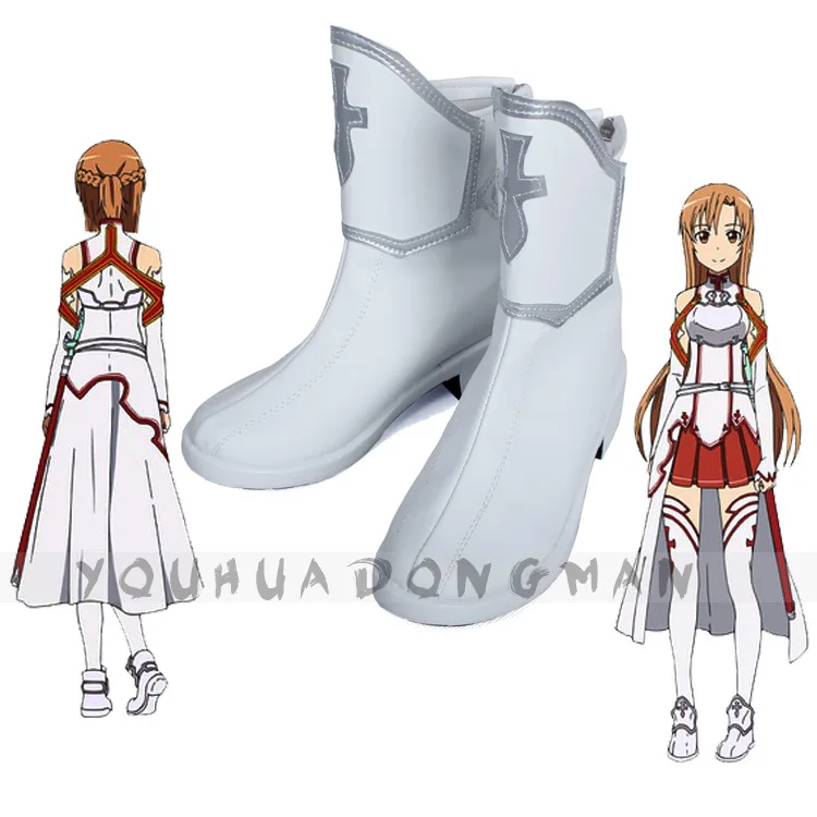 Sword Art Online Yuuki костюм Asuna для косплея (костюмированных игр) Женская обувь Yuki ролевых