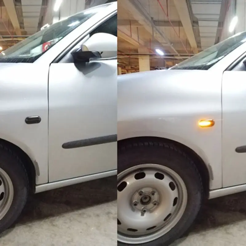 2 шт. светодиодный светильник с динамическим боковым маркером для Bora Golf Passat 3BG Polo Skoda Ford Y5GF светодиодный