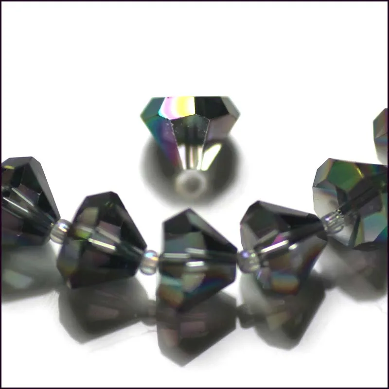 2020 новые модные бусины с зеленым покрытием из хрустального стекла|malachite