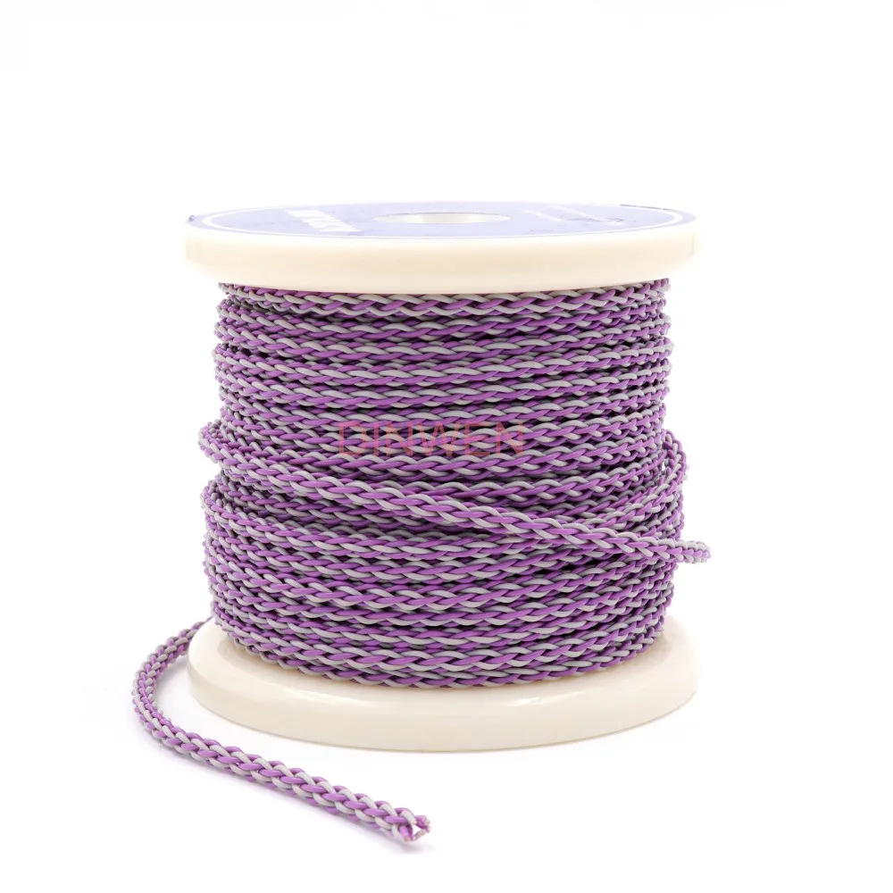 8 Cores 6N OFC Headphone Upgrade Cable Line 19 Strands 0 1mm Silver Plated Copper Wire Hifi Audio Earphone MP3 AUX RCA Cable DIY