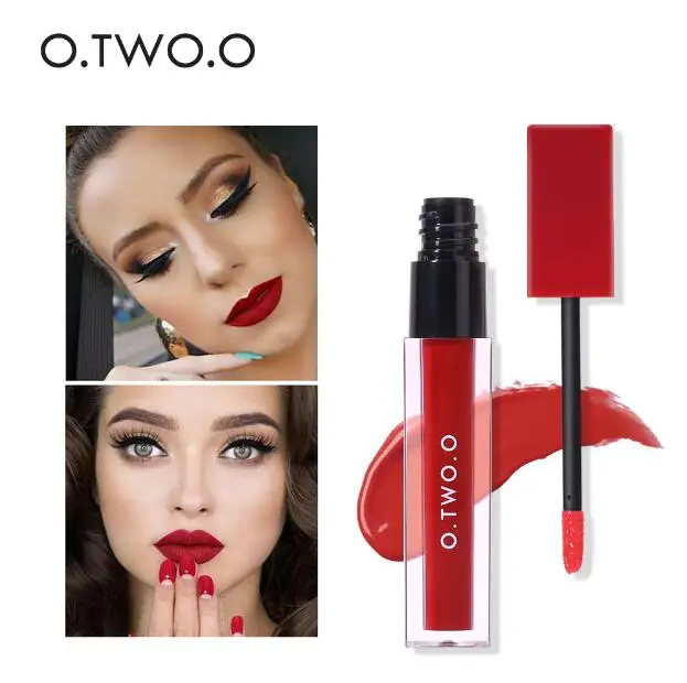 O.TWO.O Матовая Помада Жидкая Водонепроницаемый Long Lasting Lipstick матовый блеск для губ