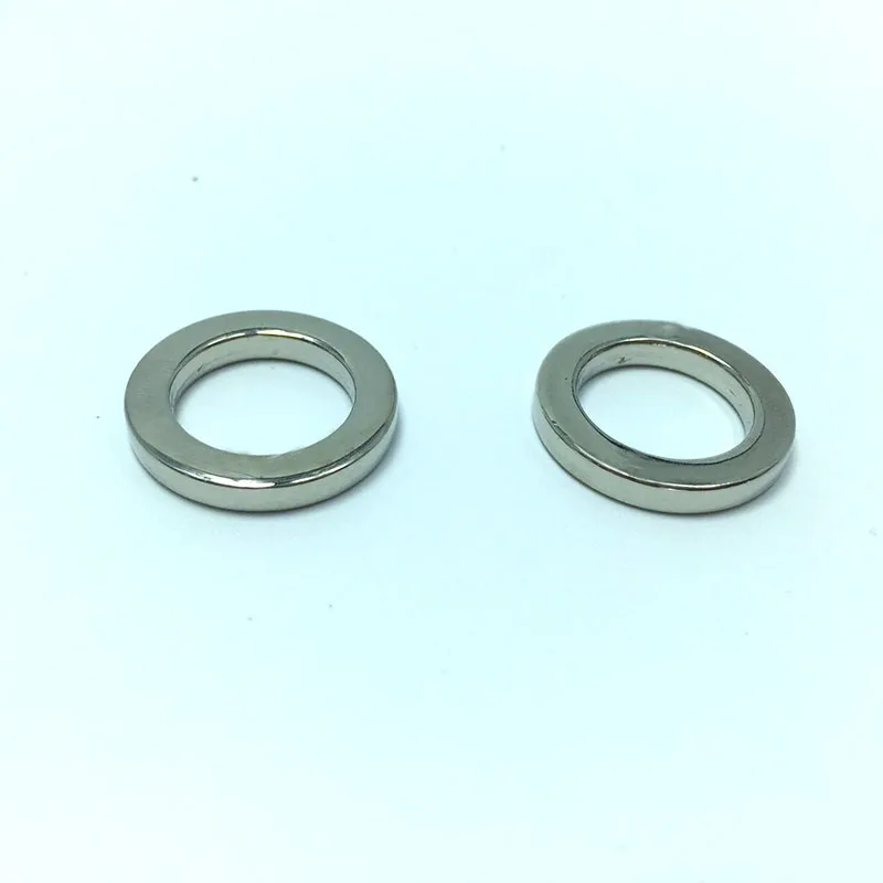 1/2 inch (14mm) Flat O Ring Shinny Silver Finishin Bag Parts
