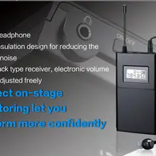 UHF 780-789 мГц Takstar WPM-200 одного приема(в том числе наушники) Профессиональная Беспроводной Мониторы Системы приемник оптом