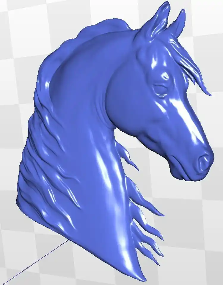 caballo 3d modelo STL para CNC 088 Router grabador de talla aparato de alivio tipo