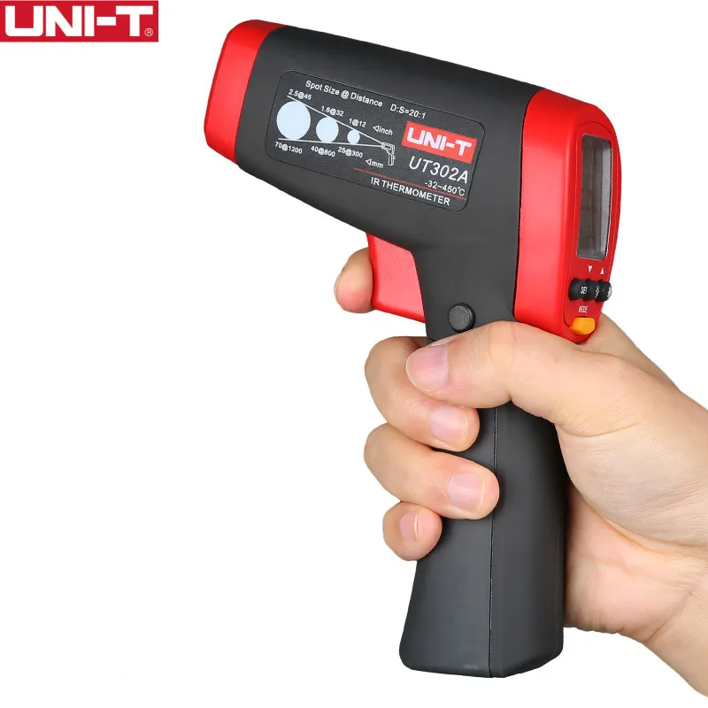 

UNI-T UT302A Infrared Thermometer measure temperature from a distance non-contact fast test temperature easy to carry