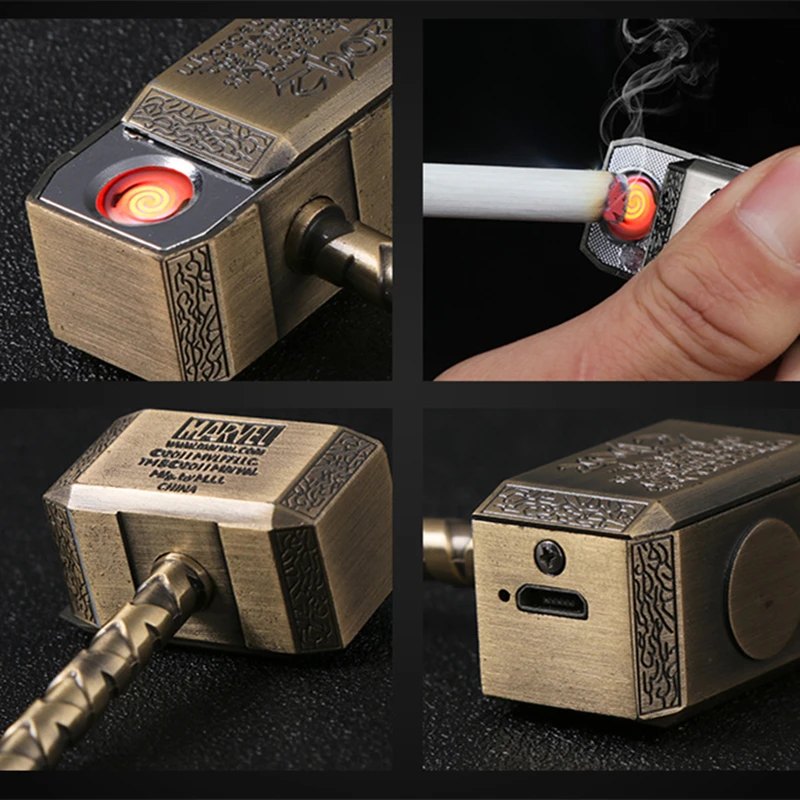 Зажигалка с двойной дуговой застежкой, USB электрическая зажигалка для подзарядки, инструменты для курения, беспламенные зажигалки для сигарет, электронные зажигалки для мужчин, подарки