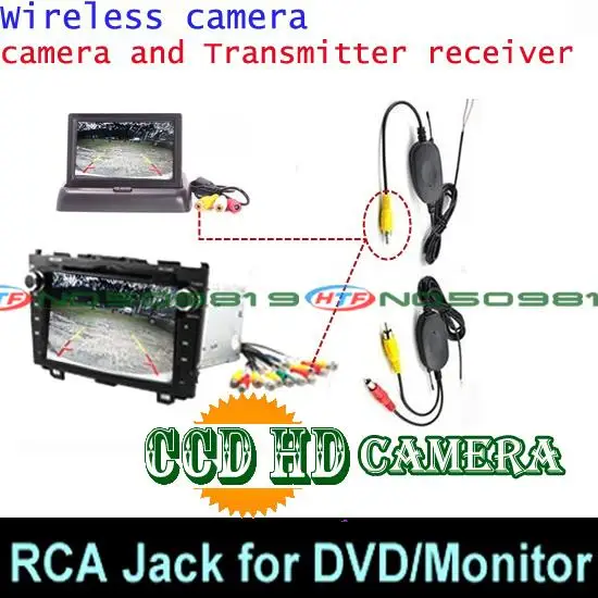 Проводная Беспроводная Автомобильная камера заднего вида для sony CCD Renault Fluence Duster Megane Latitude 2011-2012 реверсивная парковка - Название цвета: CCD  wireless DVD