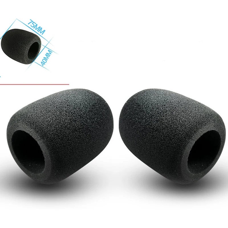 

2pcs/lot Protective Grill Shield Soft Sponge Microphone Cap Thicken Microphone Foam Mic Cover Professional Studio WindScreen