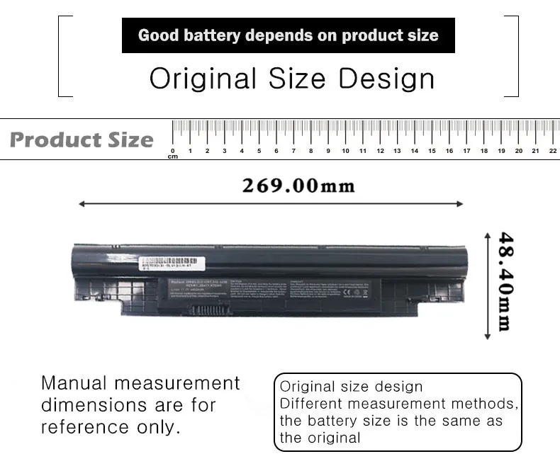 Ноутбук Батарея для Dell Inspiron 13Z N311z 14Z N411z Vostro V131 268X5 312-1257 312-1258 H2XW1 JD41Y 0N2DN5