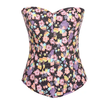 

Flower Corset Women Fashion Waist Trainer Daily Wear Corset Floral Bustier S-XXL